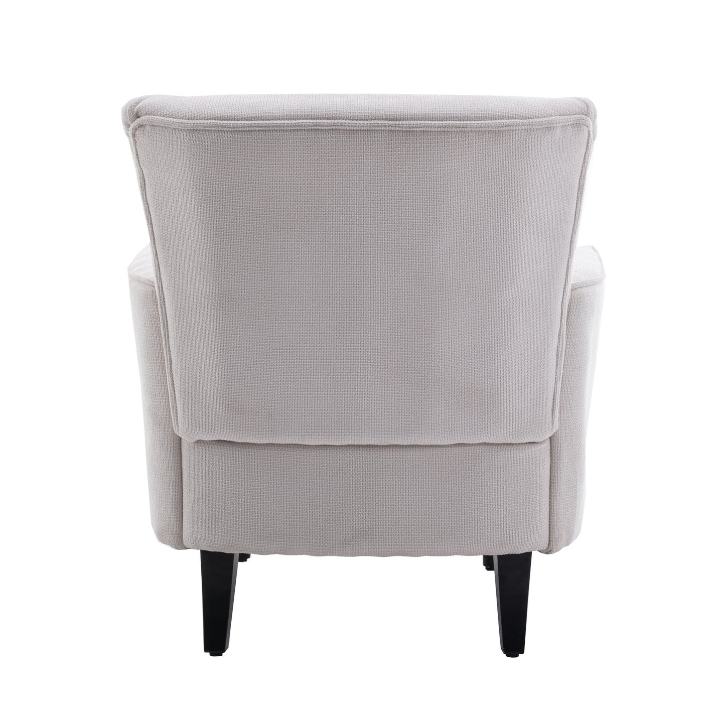 The Oliver: Modern Accent Linen Armchair (White)