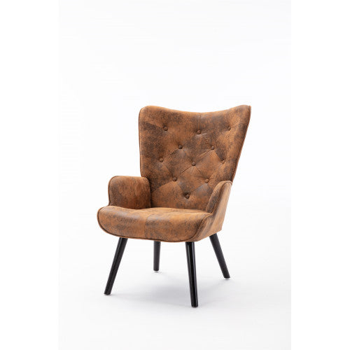 The Maxwell: Microfiber Accent Chair (Coffee)