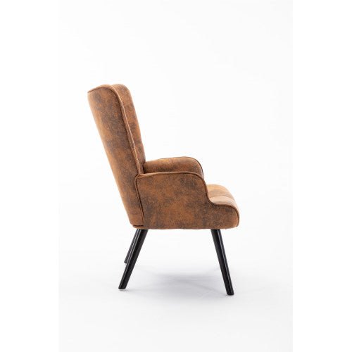 The Maxwell: Microfiber Accent Chair (Coffee)